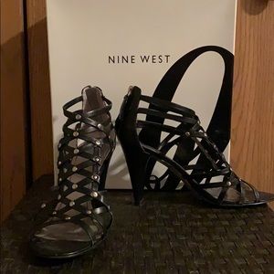 Nine West “Gianna” strappy booties